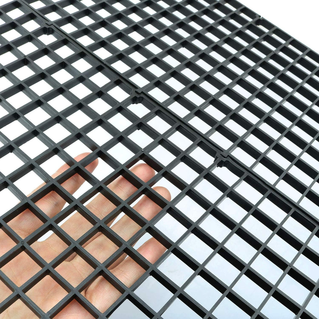RLECS 2pcs 30cm x 15cm Plastic Grid Divider Tray Egg Crate Louvre