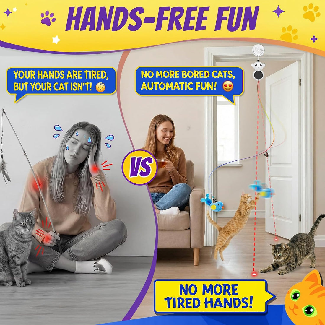 Interactive Cat Toy for Indoor Cats