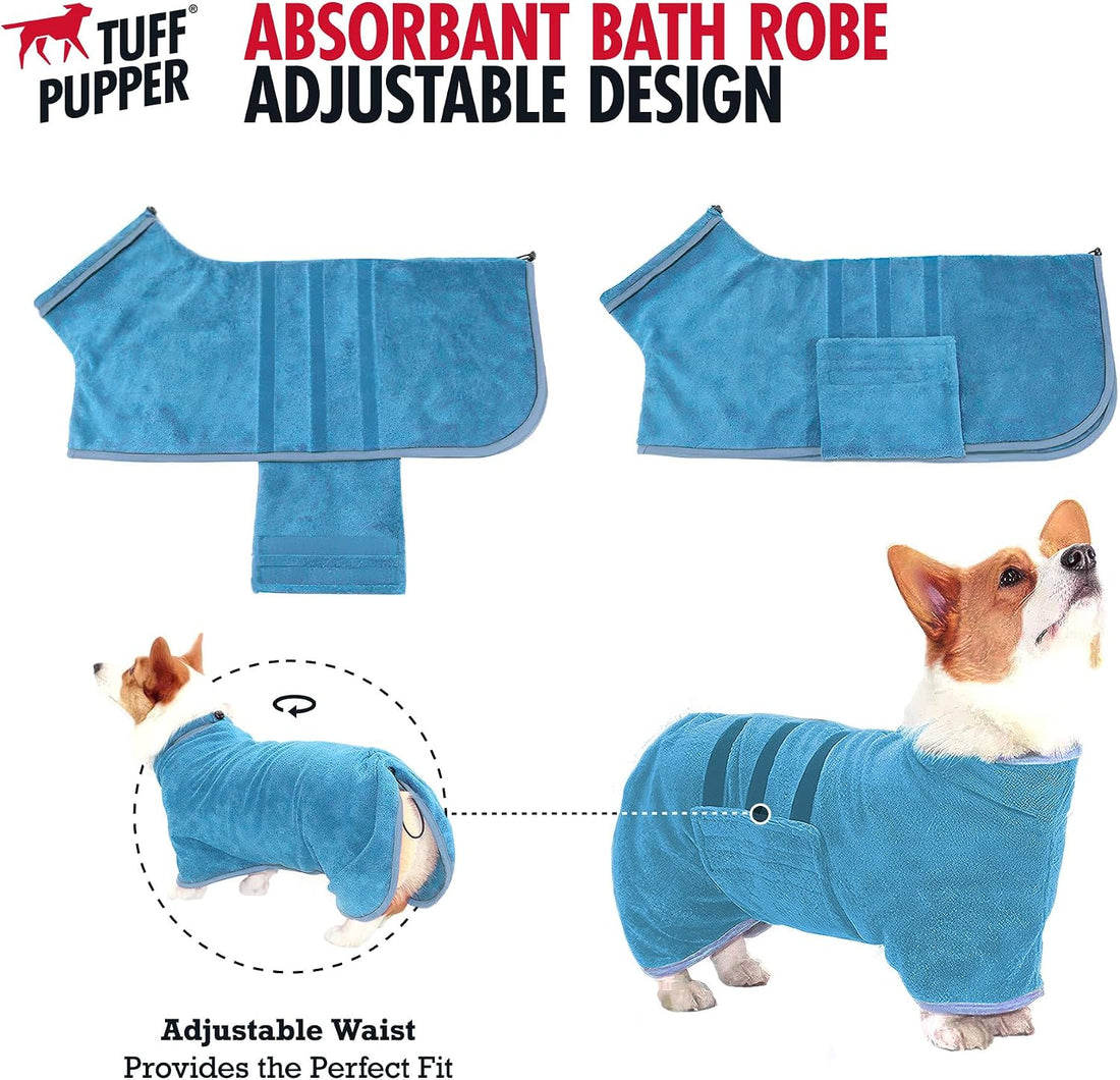 Tuff Pupper Fast Drying Dog Bath Robe