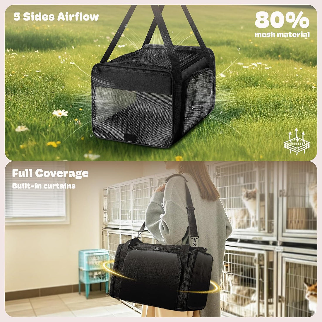 TSA Airline Approved Expandable Pet Carrier