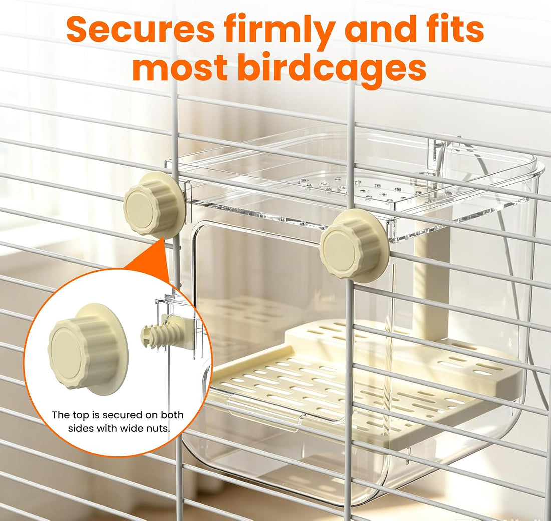 Automatic Bird Bath with Pump for Cage-Indoor Parakeet Bath Shower