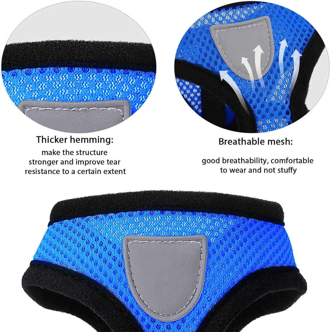 Weewooday 6 Sets Adjustable Chicken Harness and Leash Mesh Breathable