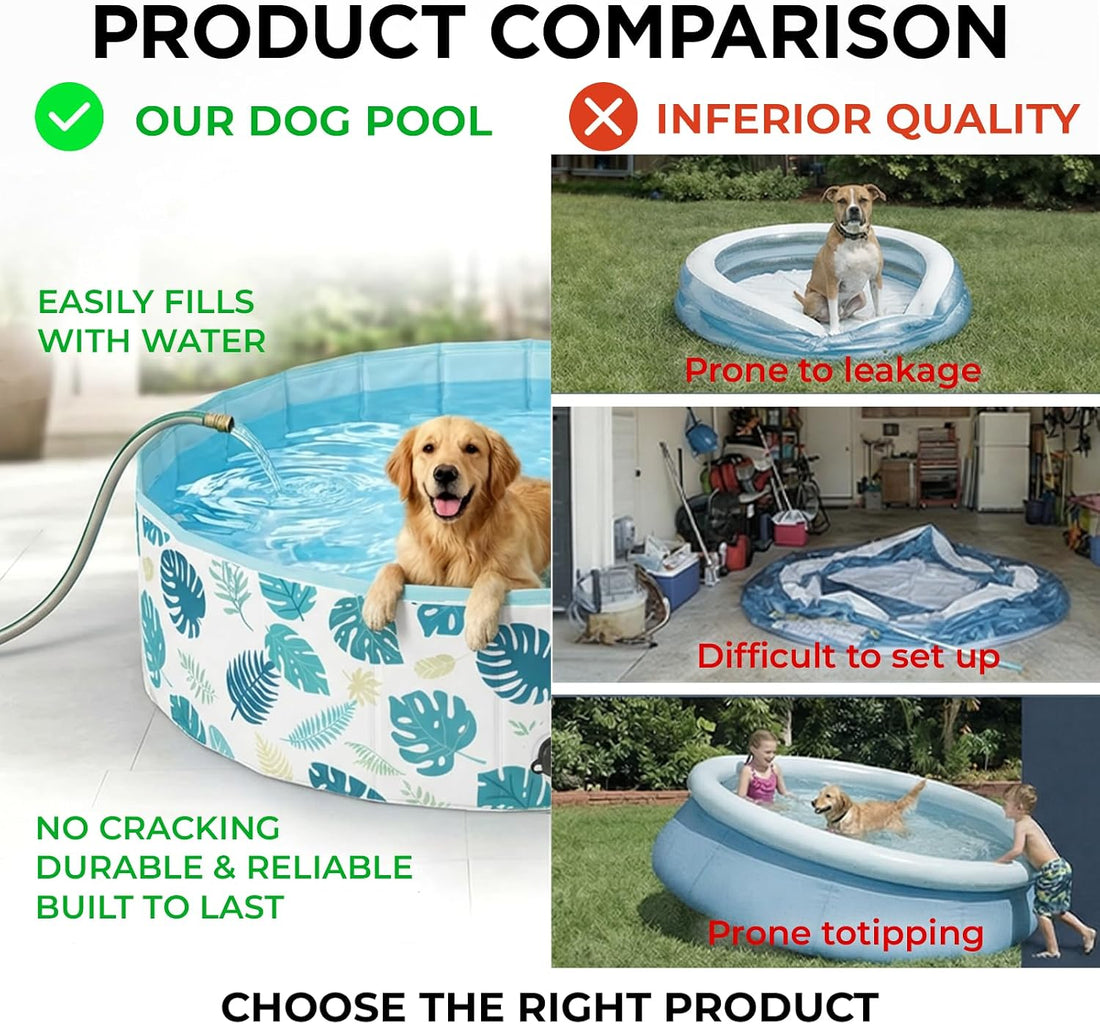 furrybaby Dog Pool Heavy-Duty Non-Slip Portable Foldable Stylish