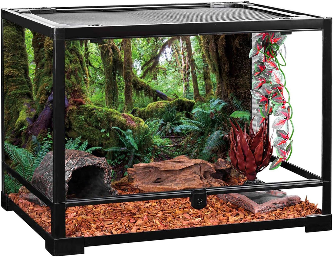36x18 in Terrarium Backdrop Rainforest Moss Tree Reptile Habitat