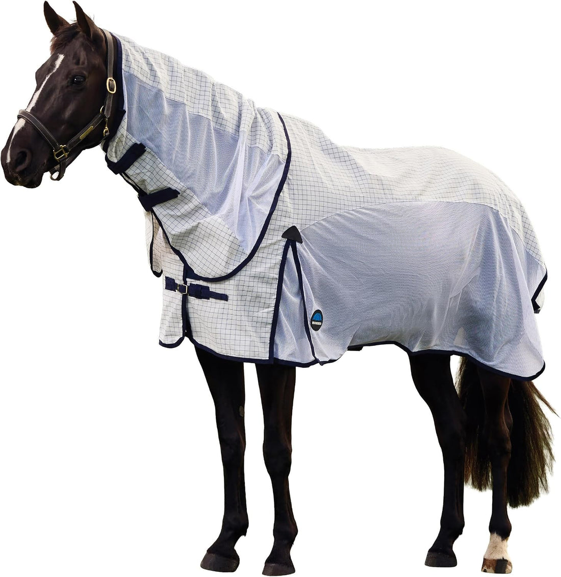 WeatherBeeta Airstream Detach-A-Neck, White/Navy, 81"