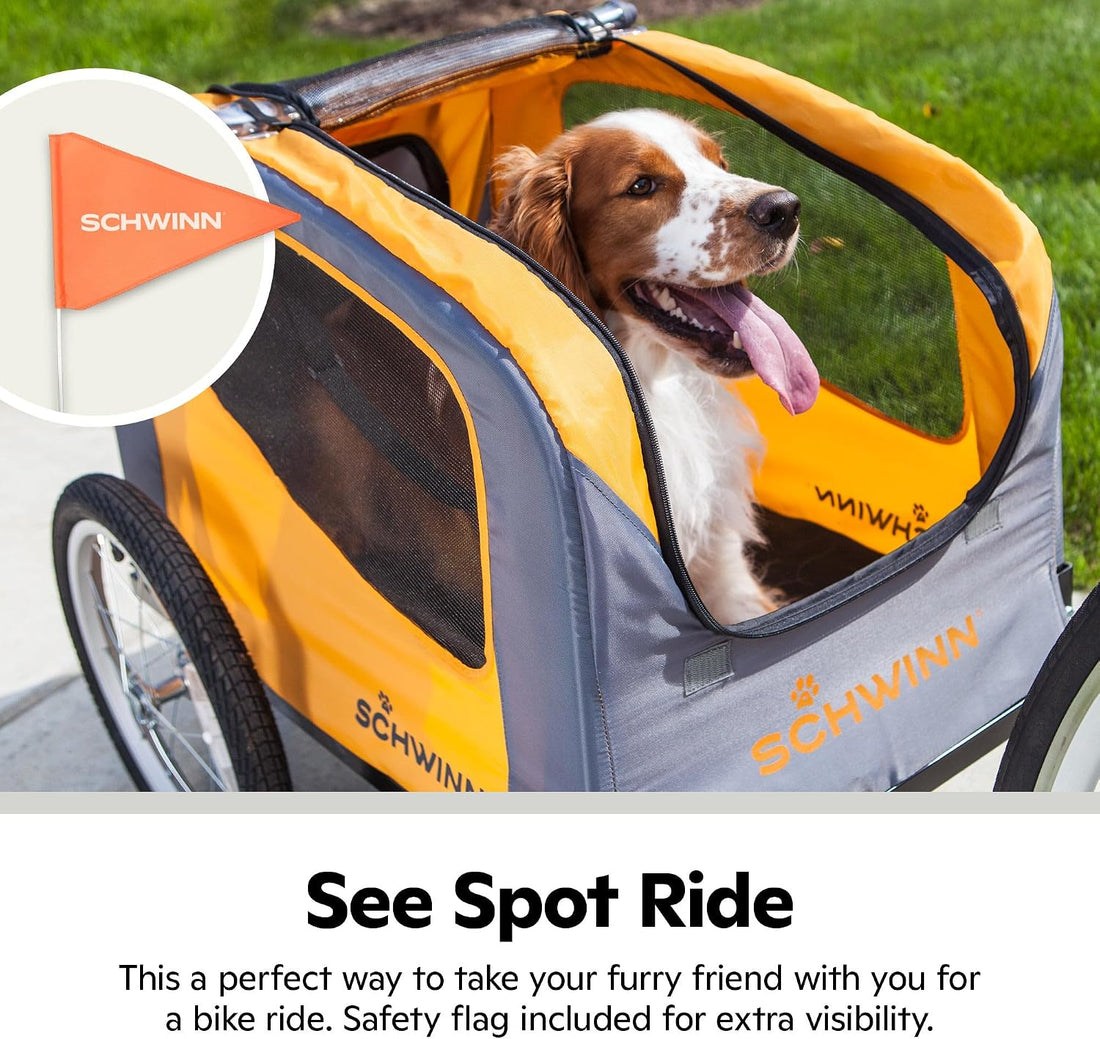 Schwinn 13-SC315 Rascal Bike Pet Trailer, For Small and Large Dogs