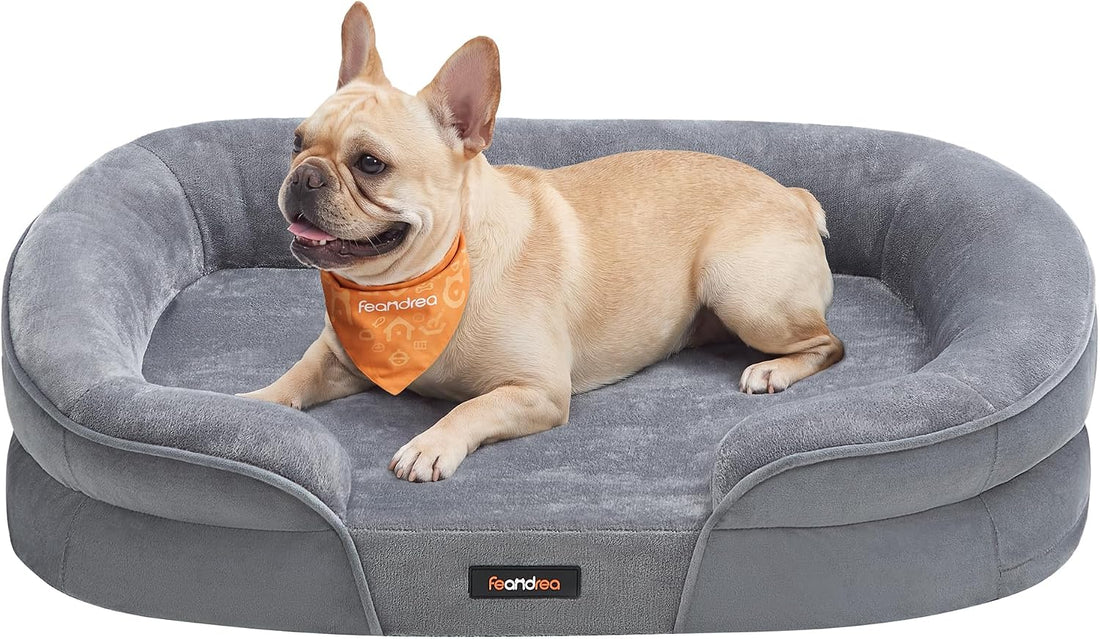 Feandrea Orthopedic Dog Bed, 30" Dog Couch with Removable Washable