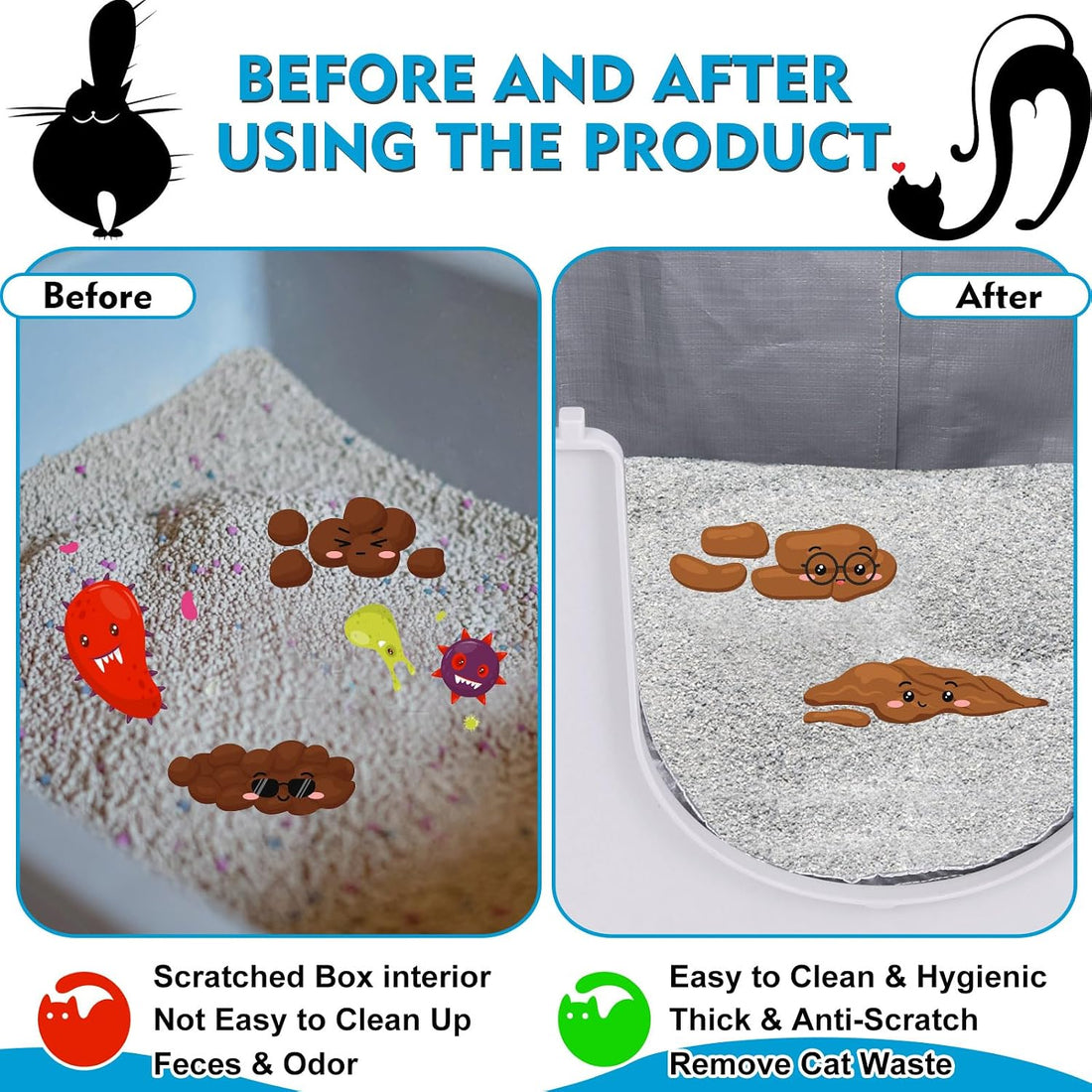 Liner F Compatible with Modkat Flip Litter Box