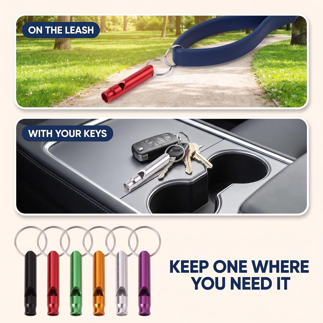 6Pcs Ultrasonic Dog Training Whistle