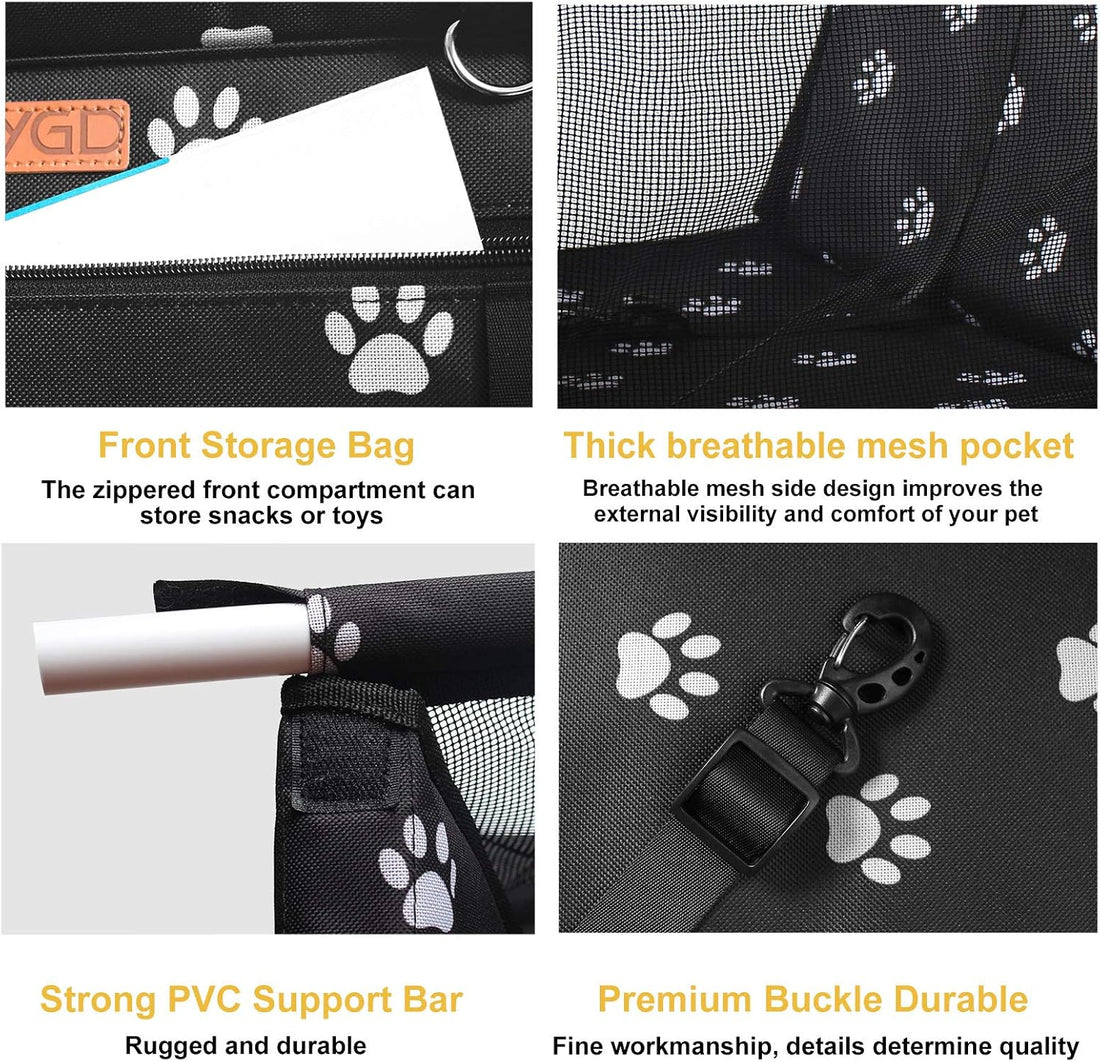 BYGD Portable Pet Dog Booster Seat for Small and Medium Pets