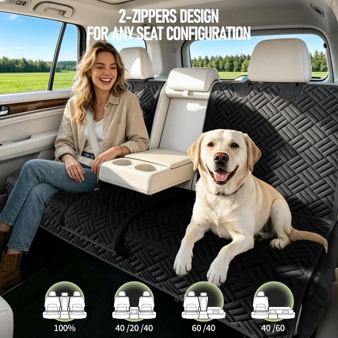 Brlako Dog Car Seat Cover for Back Seat