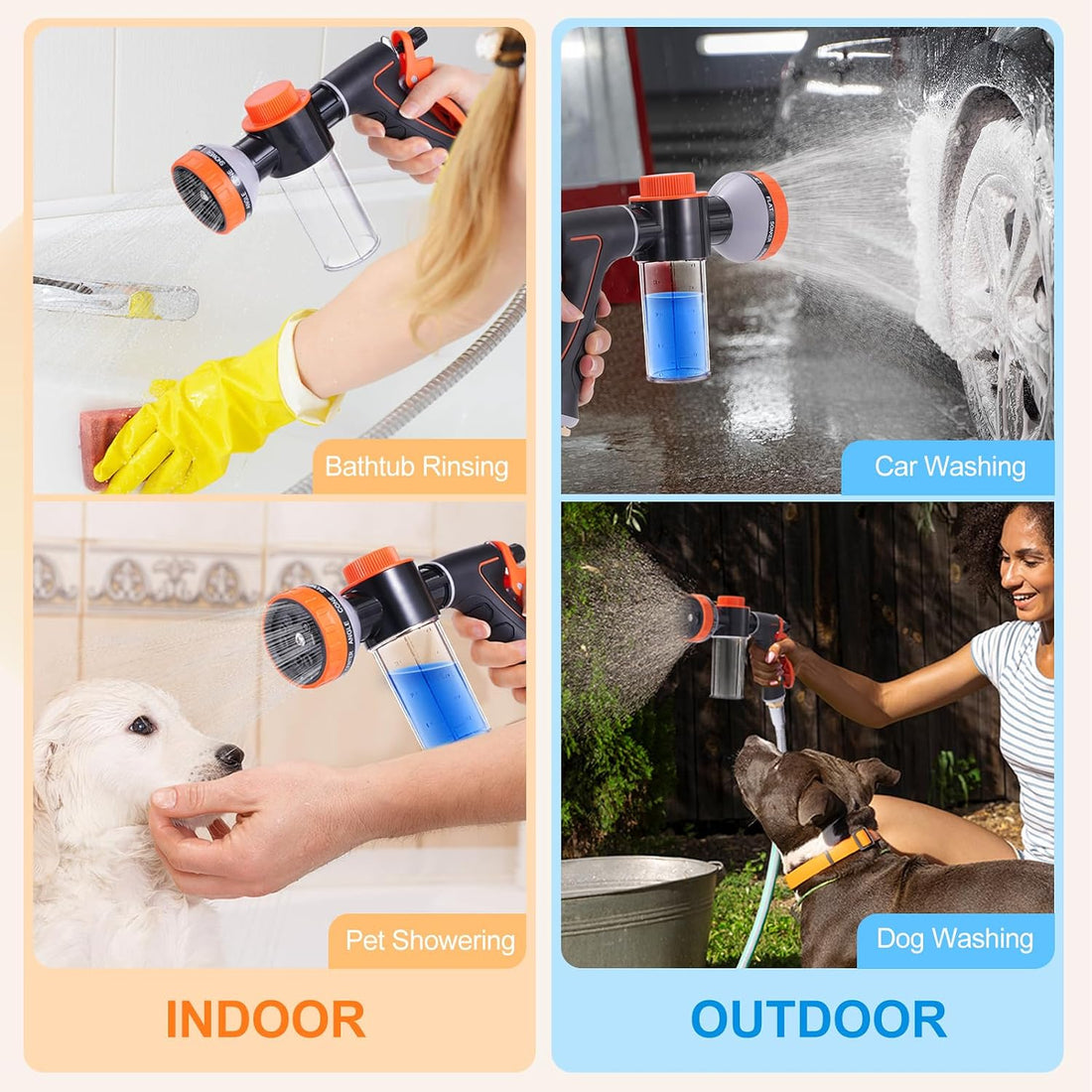 Dog Hose Attachment for Bathtub