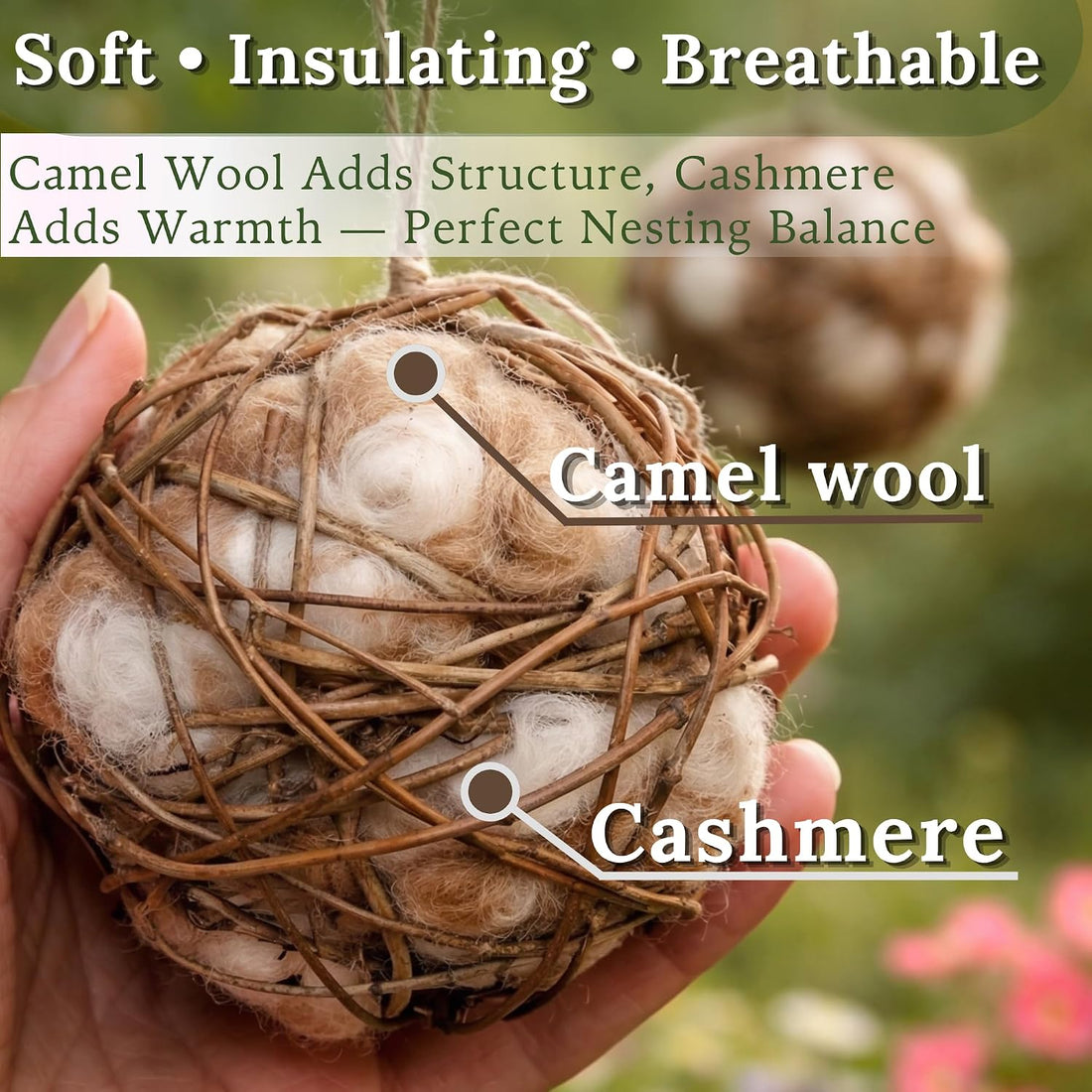 Hummingbird Nesters Bird Nesting Material Holder for Wild Birds
