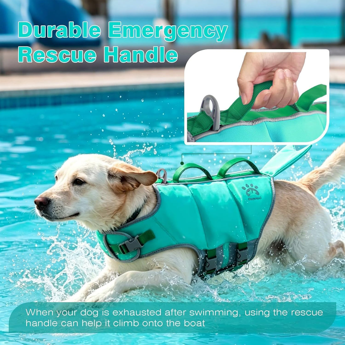 Dog Life Jacket, Dog Life Vests for Swimming Boating