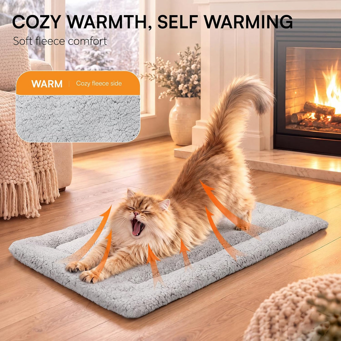 LINENLUX Self Warming Cat Bed Pad