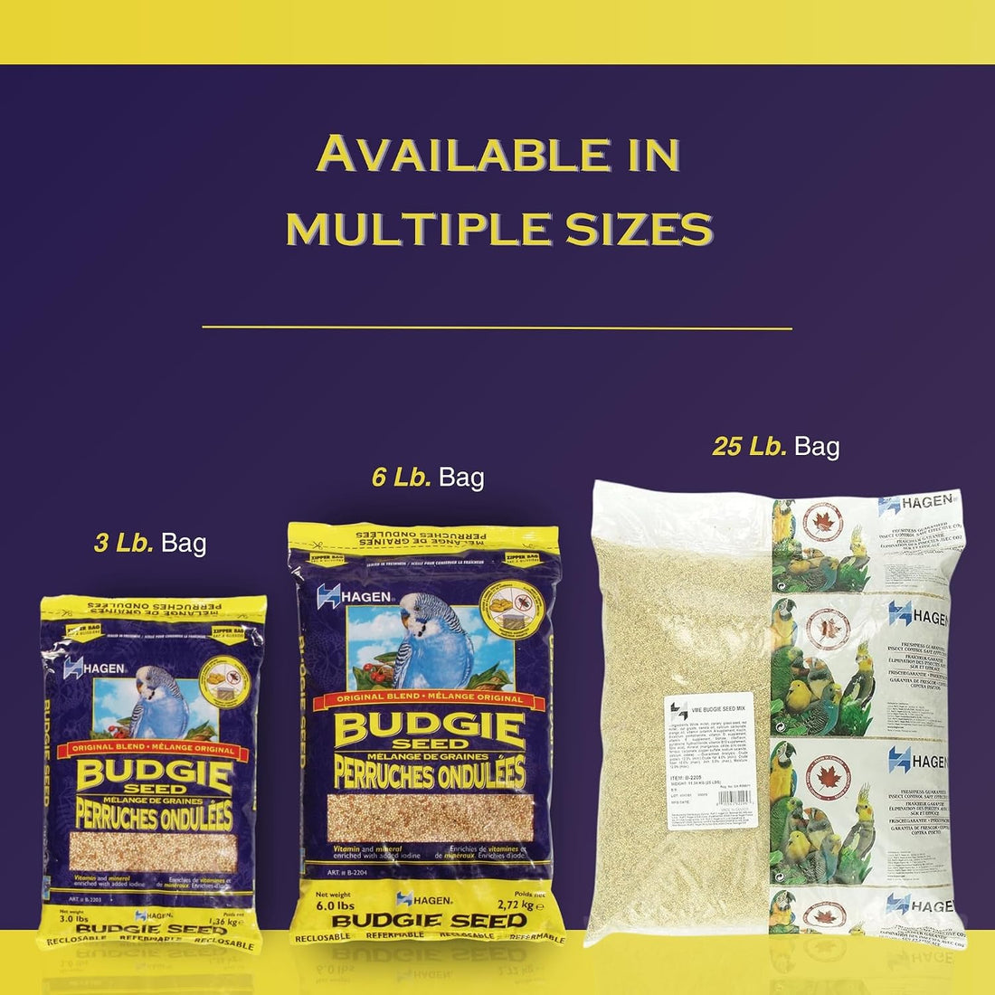 Hagen Parakeet/Budgie Staple White Millet Bird Seed – Premium Blend