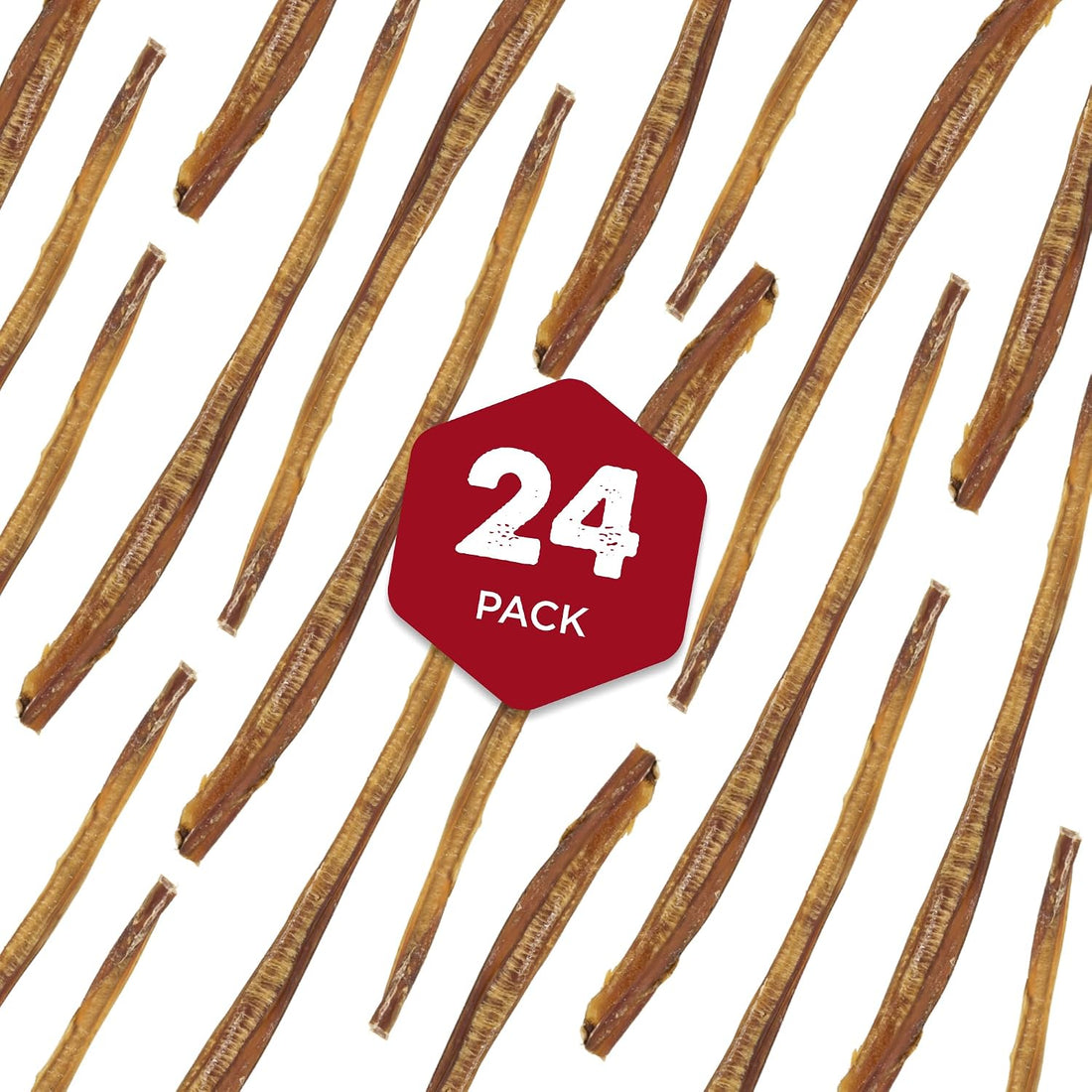 Best Bully Sticks 12 Inch Odor-Free Bully Sticks for Dogs - 12 Count