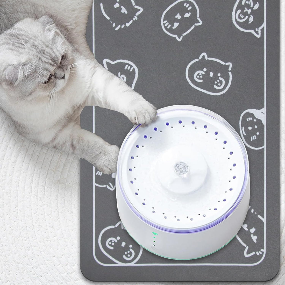 YCT Absorbent Non-Slip Cat Food Mat
