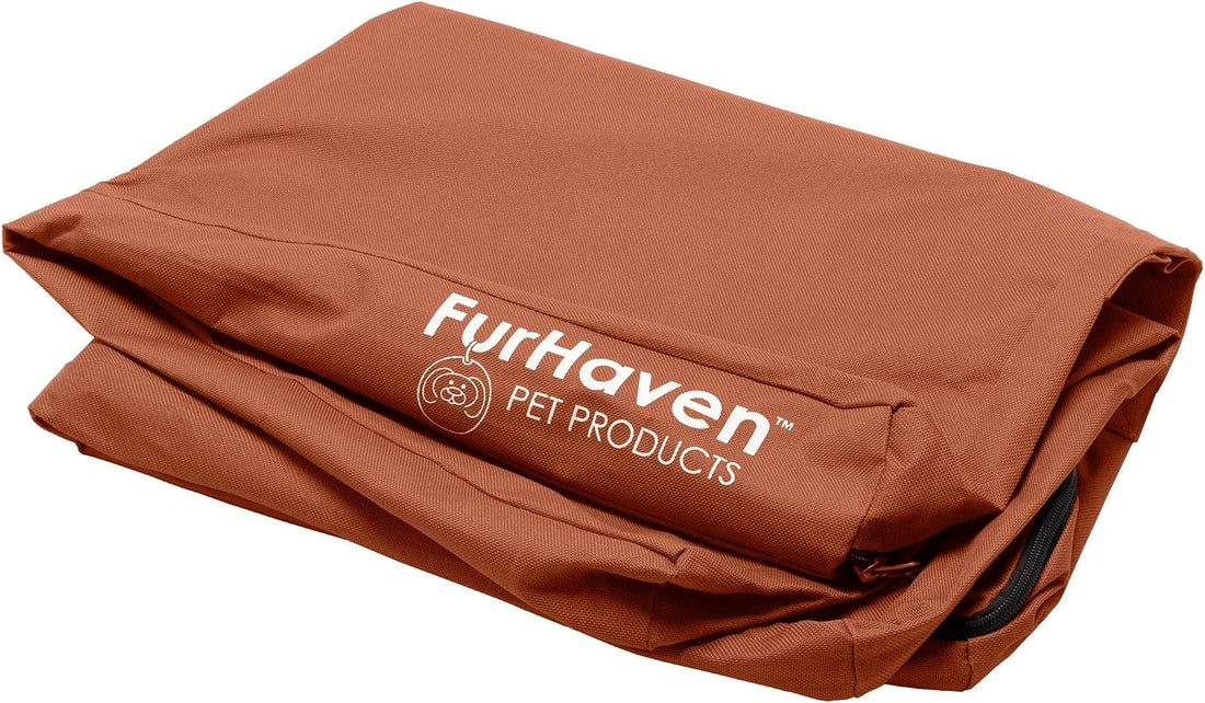 Furhaven Replacement Dog Bed Cover Water-Resistant Indoor/Outdoor