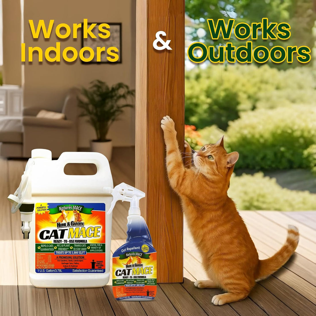 Nature's Mace Cat Mace Cat Repellent 1 Gallon Spray