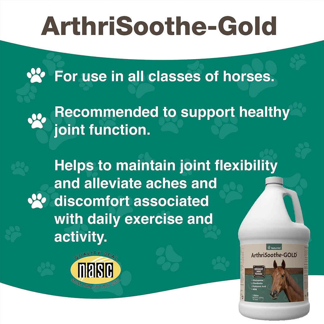 NaturVet ArthriSoothe-Gold Advanced Equine Glucosamine Joint