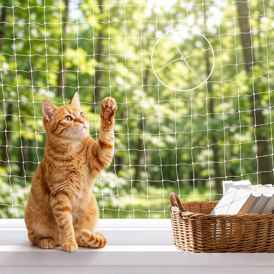 Cat Netting Balcony Netting for Apartment Anti-Fall Fence Net Pet