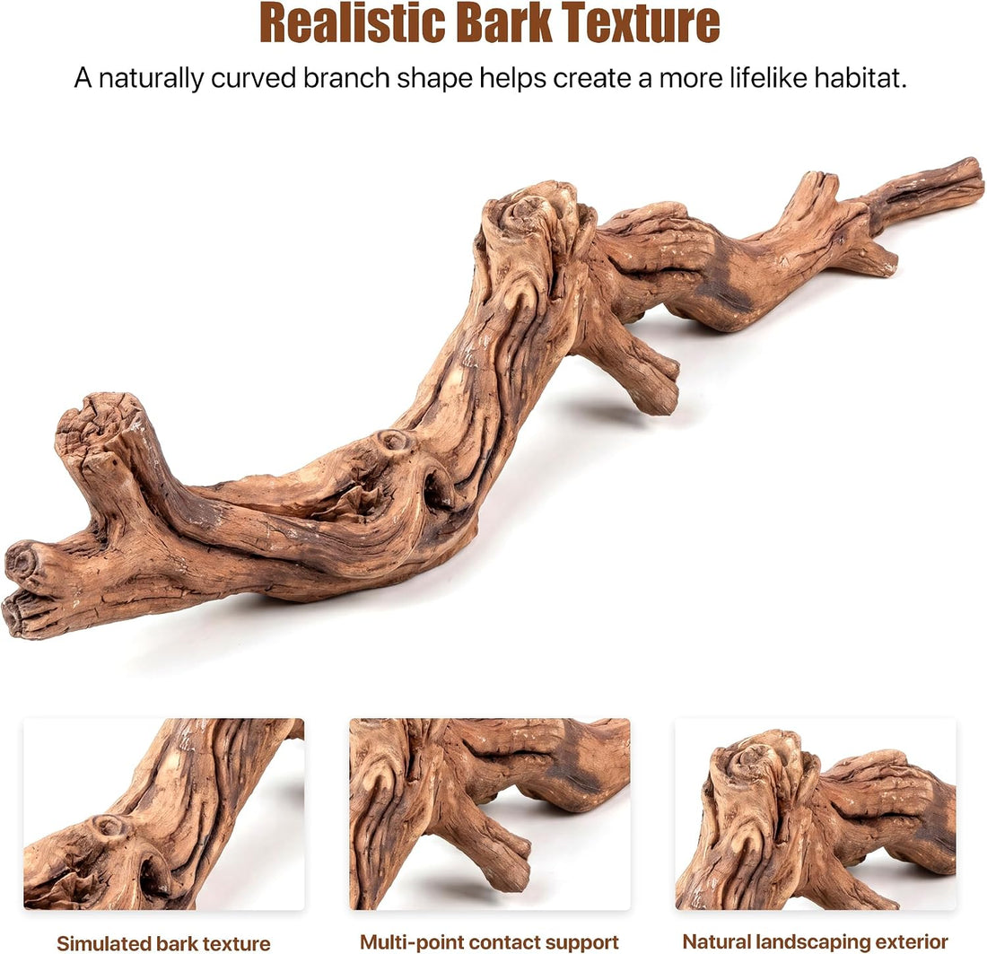 Reptile Resin Wood Decor for Terrarium