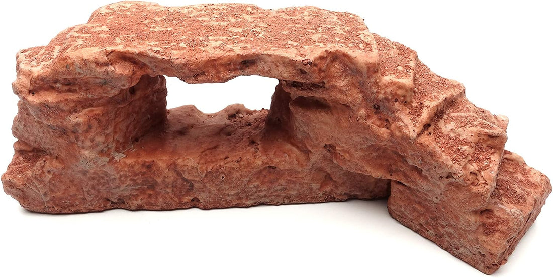 Rock Arch, Reddish Brown, Reptile Habitat Accessory
