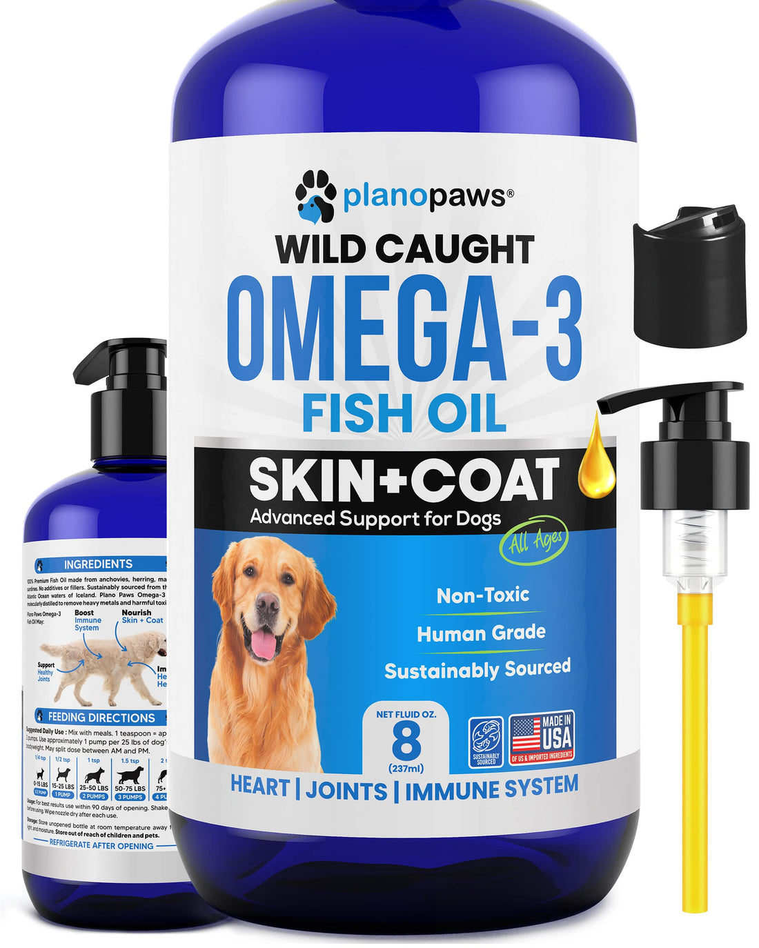 Omega 3 Fish Oil for Dogs - Better Than Salmon Oil
