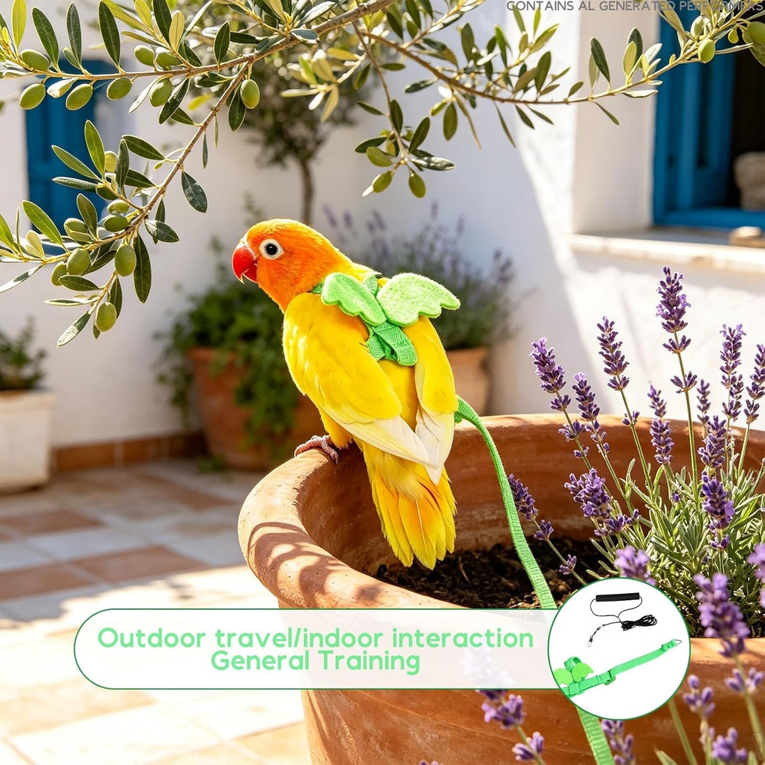 Bird Harness Leash for Pet Parrots