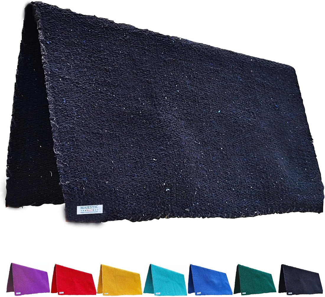 Majestic Ally Solid Color 34"x 36" Traditional Acrylic Saddle Blanket