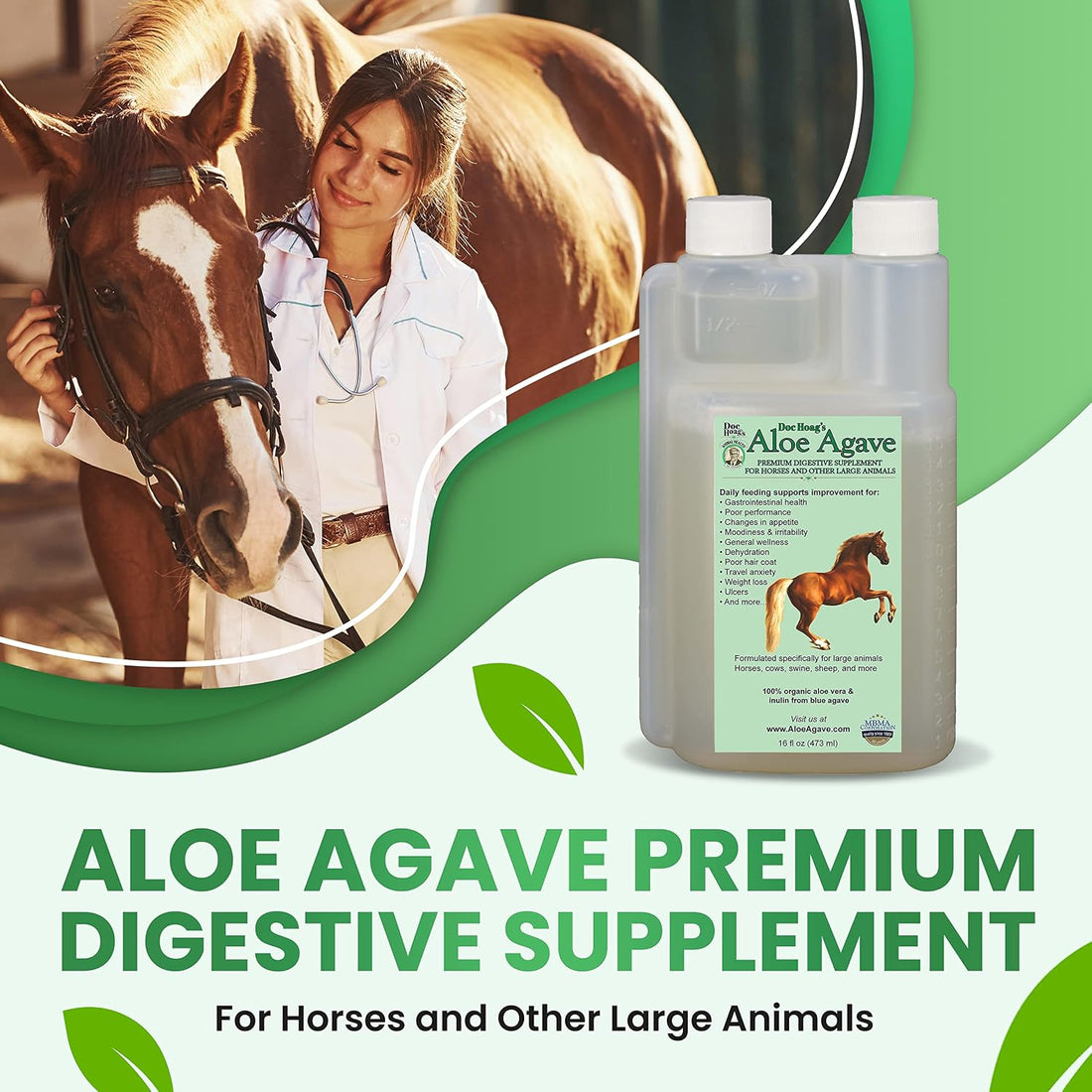 Doc Hoag's Aloe Vera Horse Supplement, Gastric & Ulcer Support