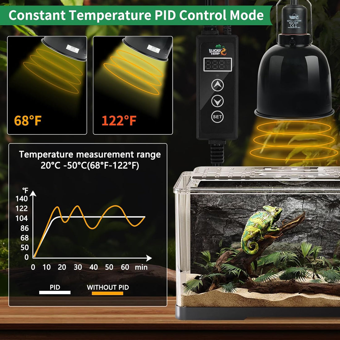 LUCKY HERP Reptile Dimming Thermostat