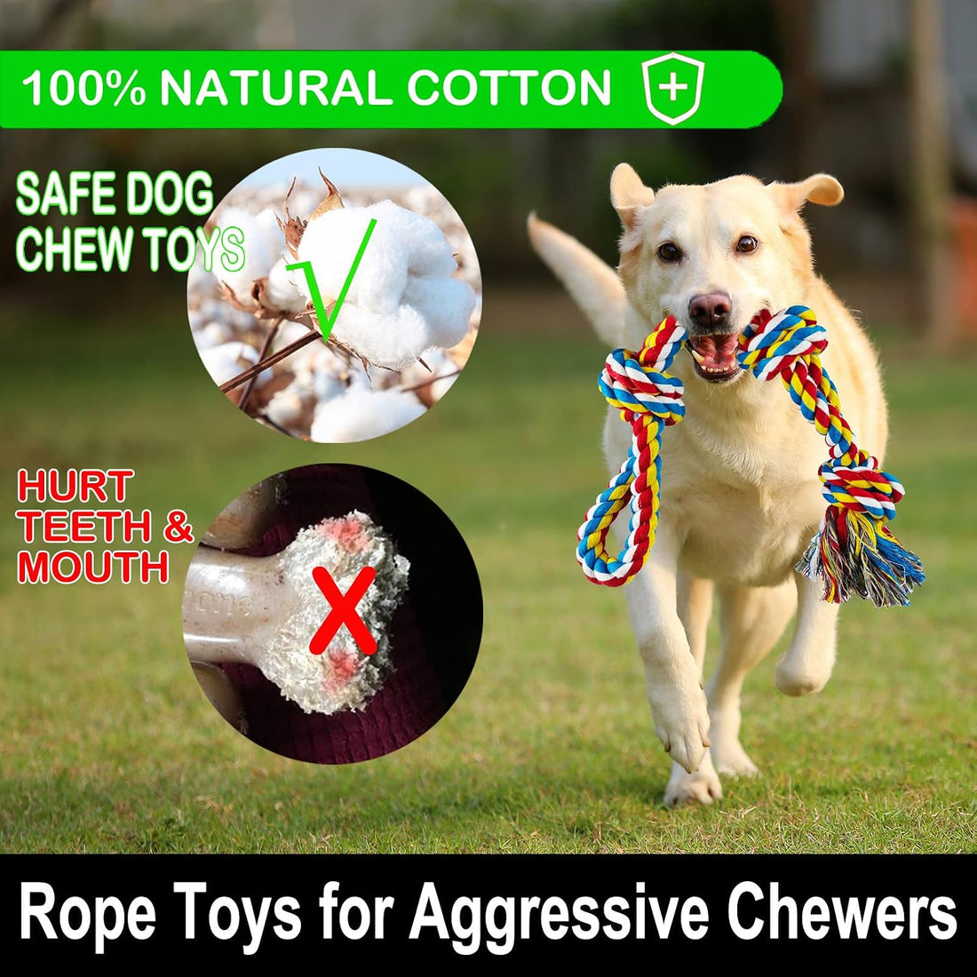 LosFong Large Dog Chew Toys for Aggressive Chewers