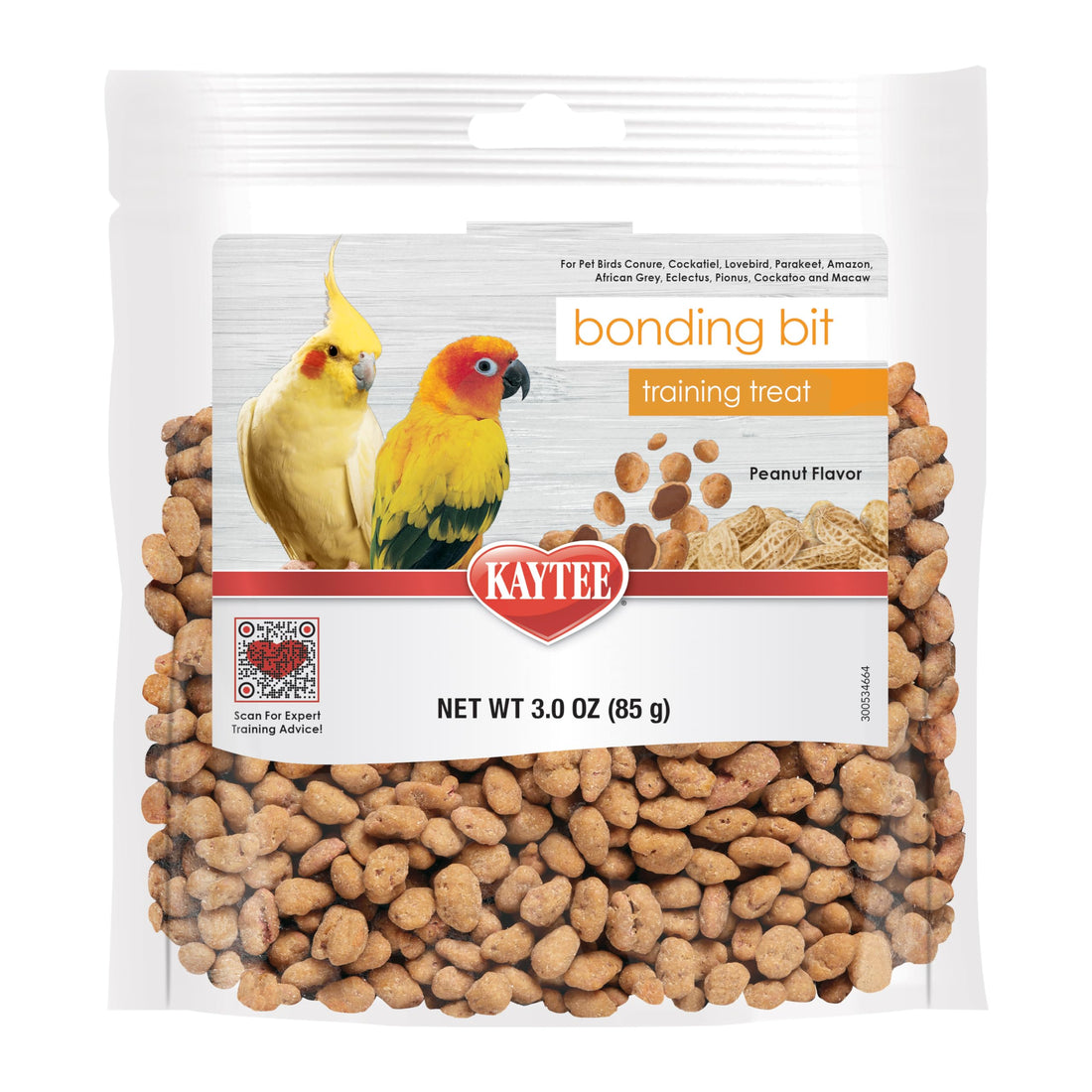 Kaytee Pet Bird Bonding Bits Training Treat for Conures, Cockatiels