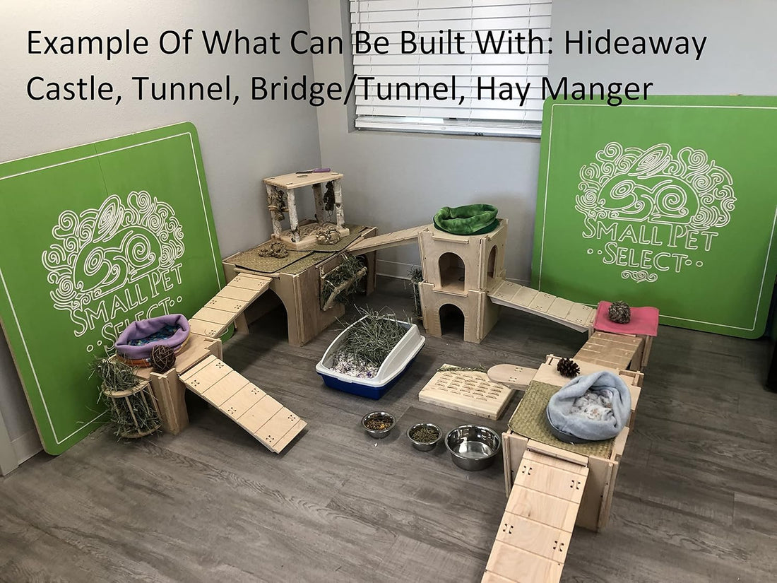 Small Pet Habitat Hideout-Tunnel, Rabbits, Guinea Pigs