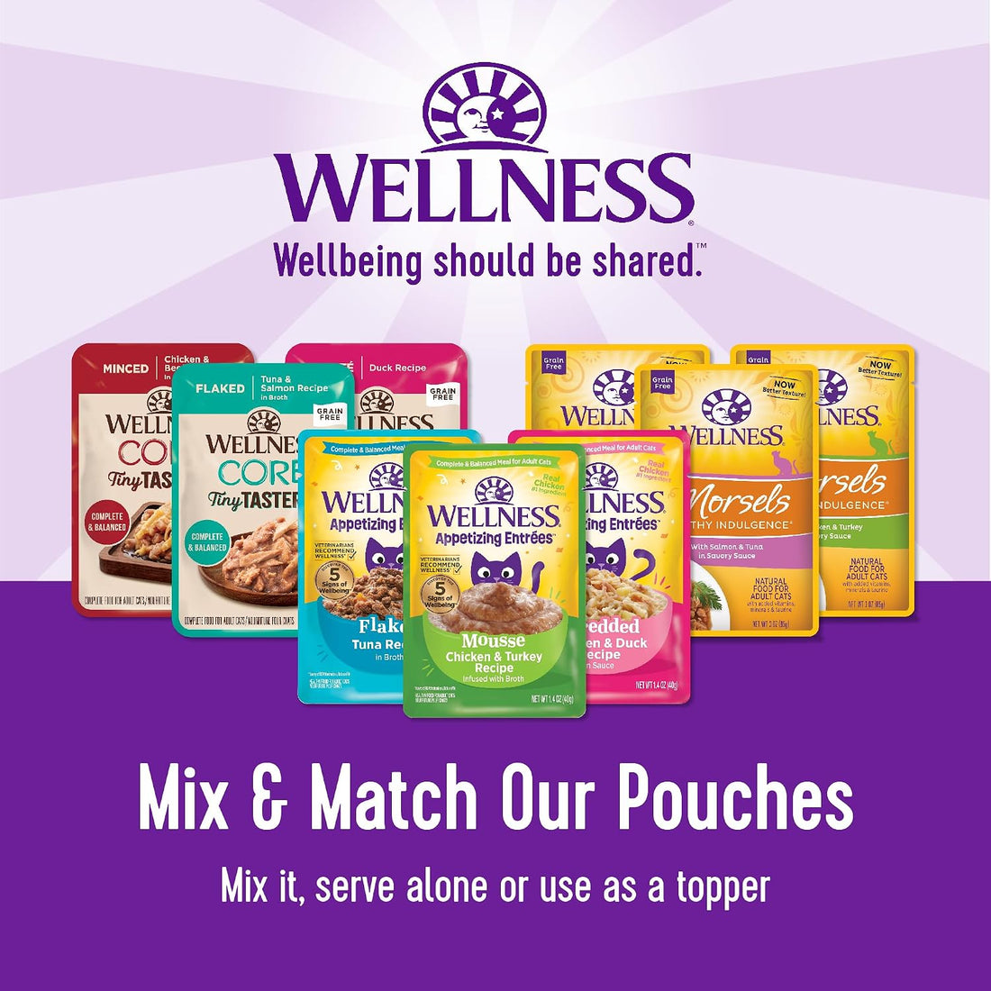 Wellness CORE Tiny Tasters Pate Variety Pack Adult Wet Cat Food