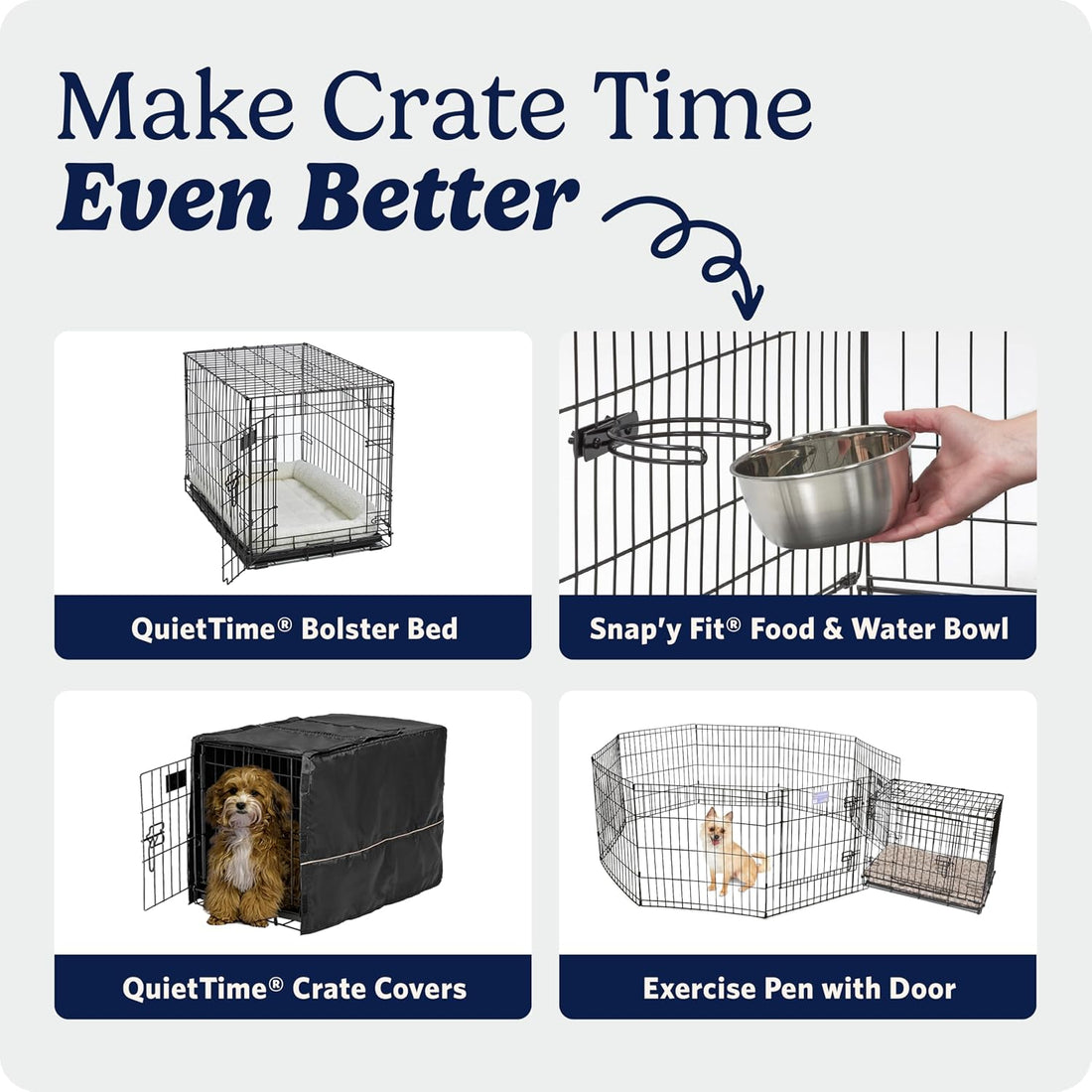 MidWest Homes for Pets 36-Inch iCrate for Medium-Large Breeds