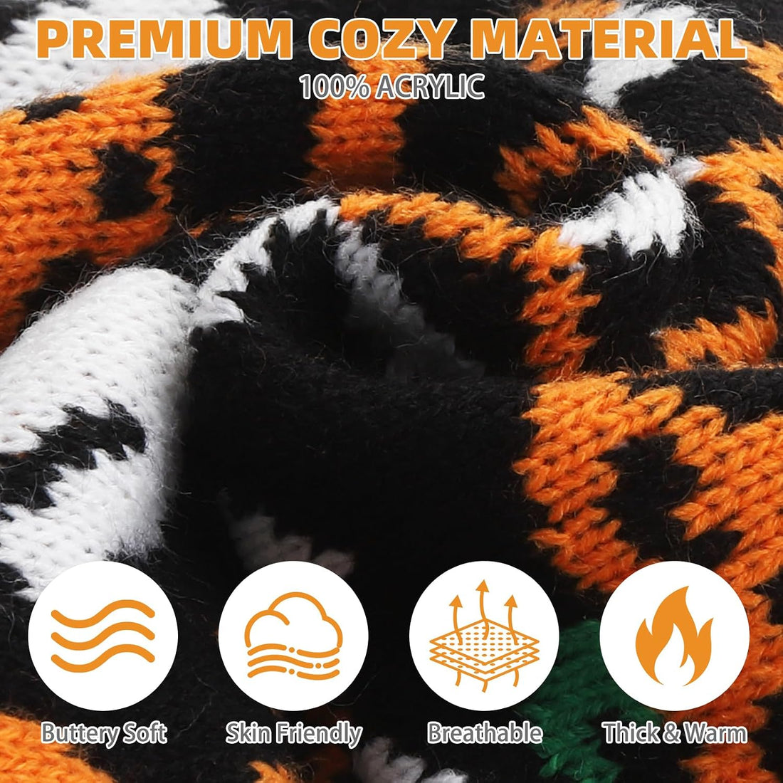 KOOLTAIL Halloween Dog Sweater, Cold Weather Pullover Classic Knitwear