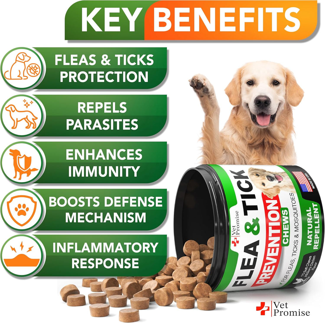 Flea and Tick Prevention for Dogs Chews