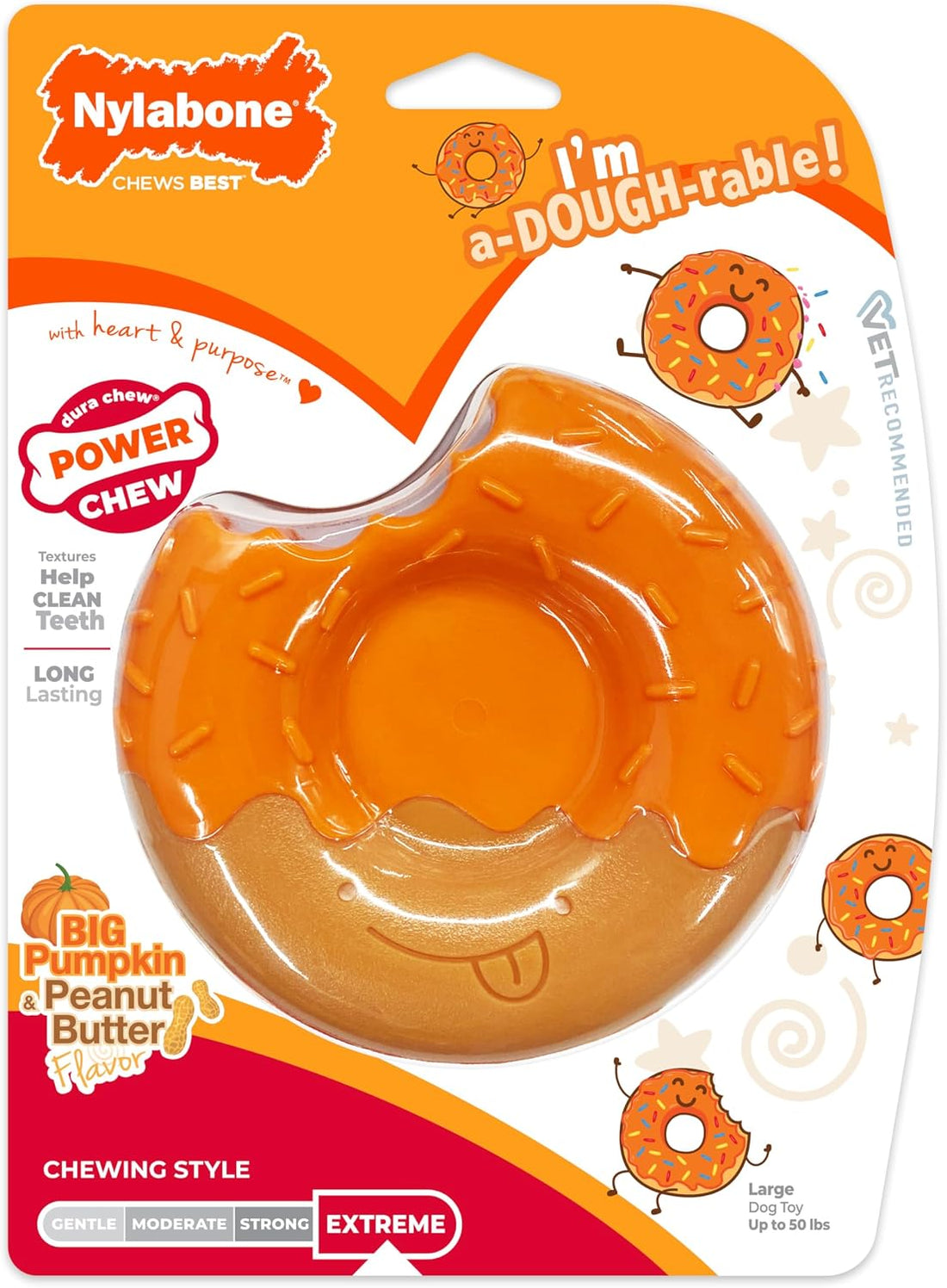 Nylabone Power Chew Toy Bundle, Dog Toys for Aggressive Chewers