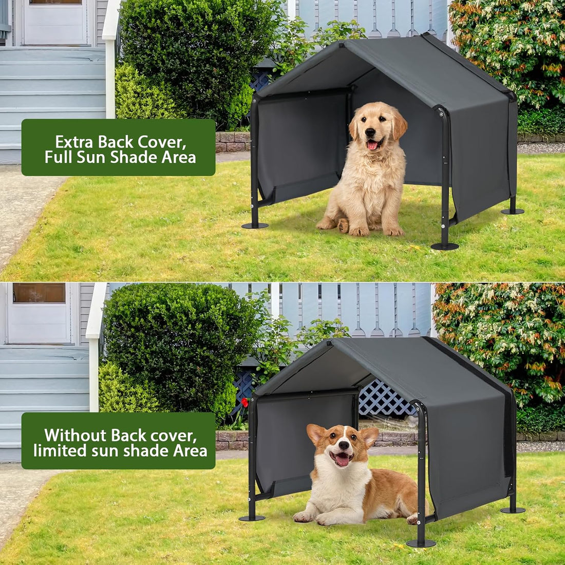 LitaiL Dog Shades for Outside - Outdoor Dog Kennel for Small Dogs