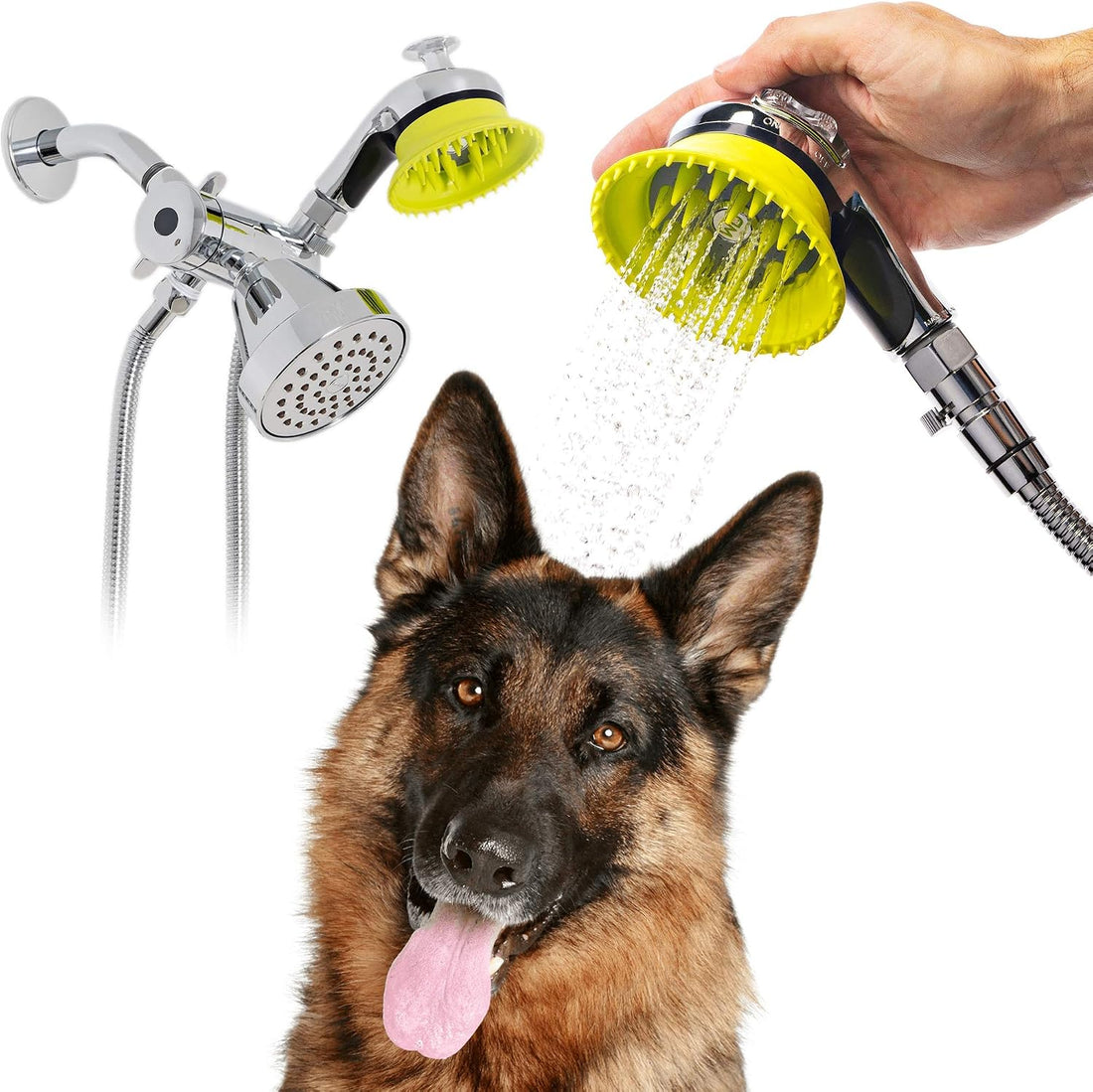 Deluxe Dog Washing Station, Shower Hose Attachment and Sprayer