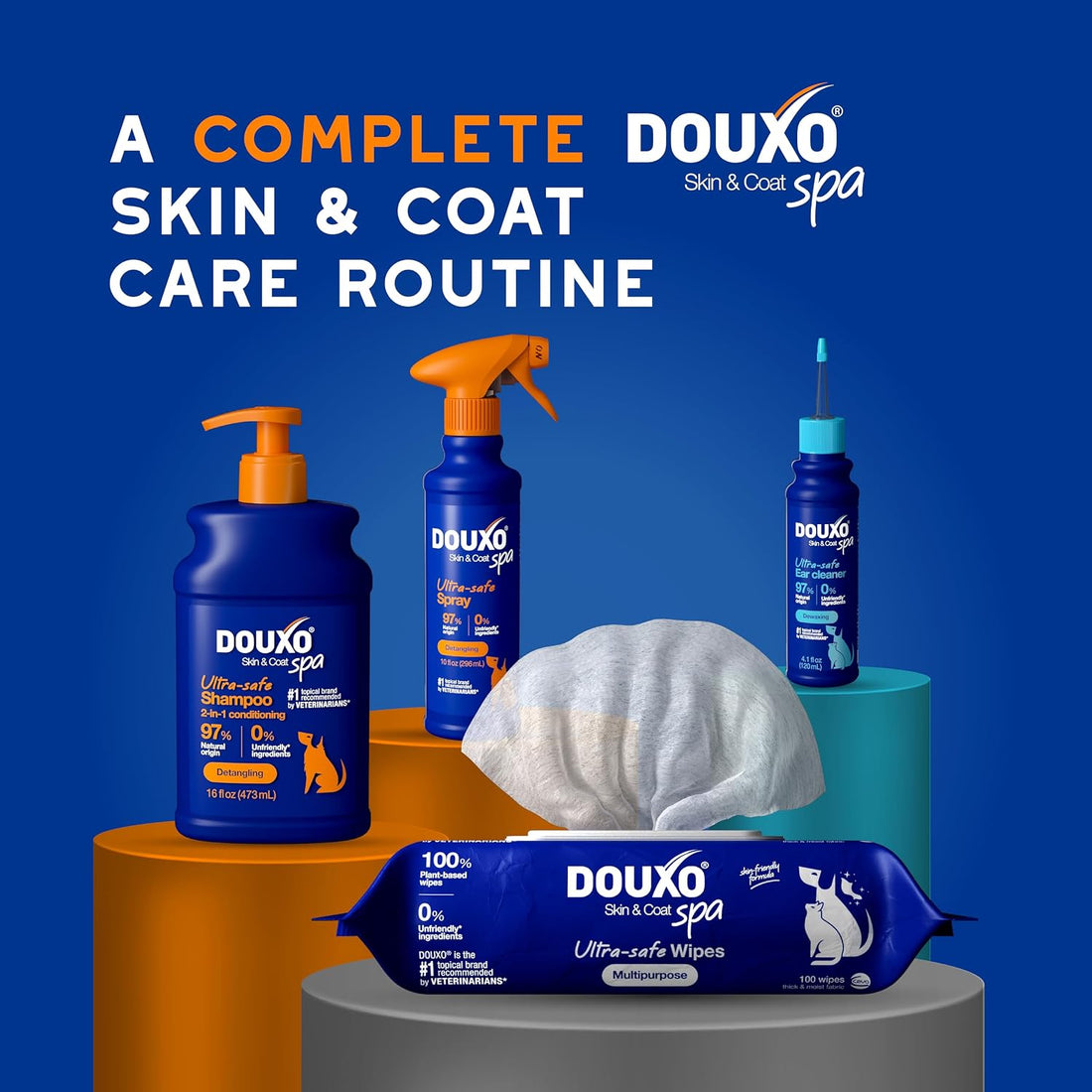 DOUXO SPA 2 in 1 Dog Shampoo and Conditioner, 16 fl oz