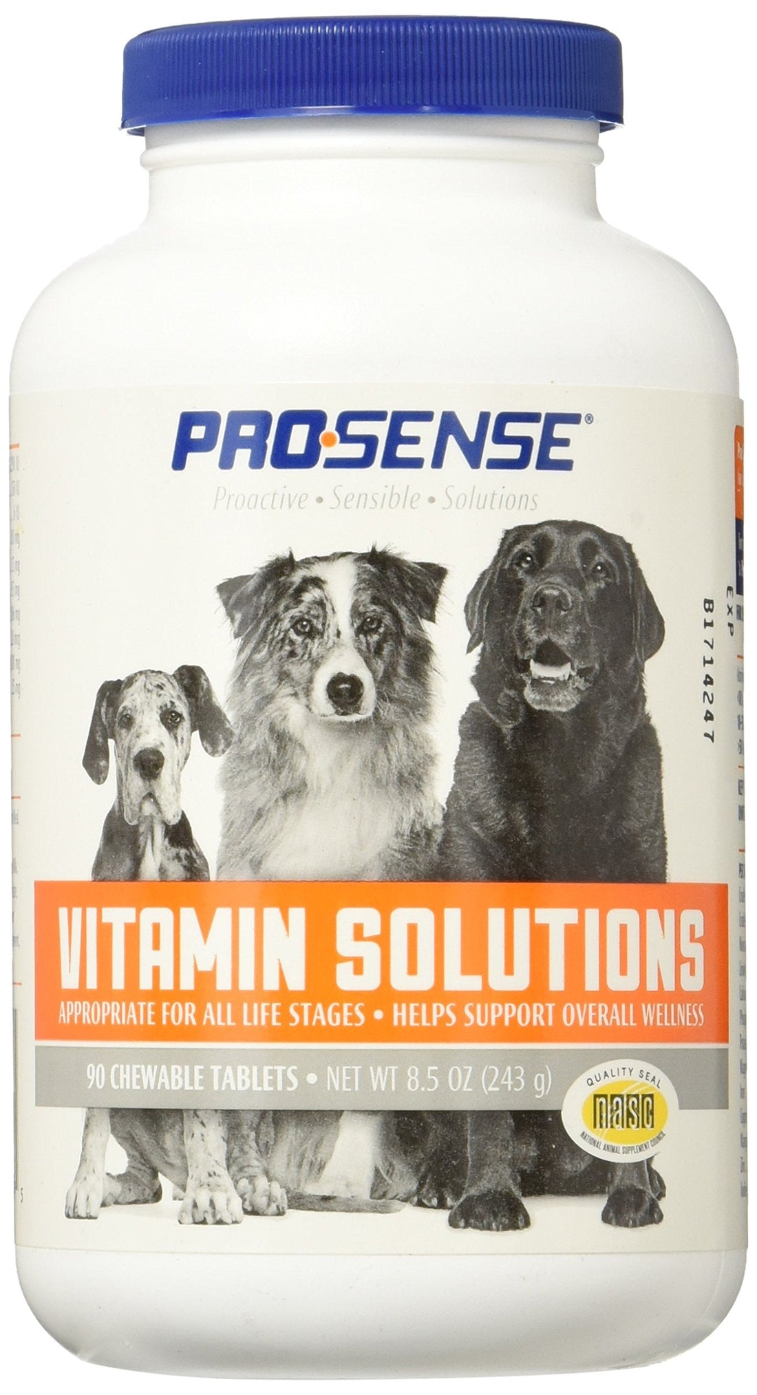 ProSense Vitamin Solutions 90 Count, Chewable Tablets for Dogs