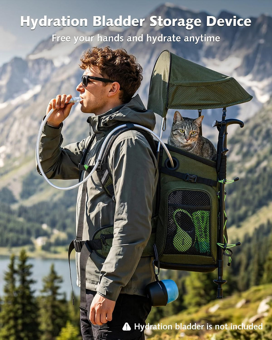Pecute Cat Backpack Carrier,Pet Carrier Backpack for Hiking,Ergonomic