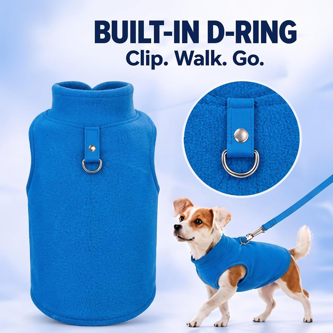 Satinior 4 Pcs Stretch Fleece Dog Sweater
