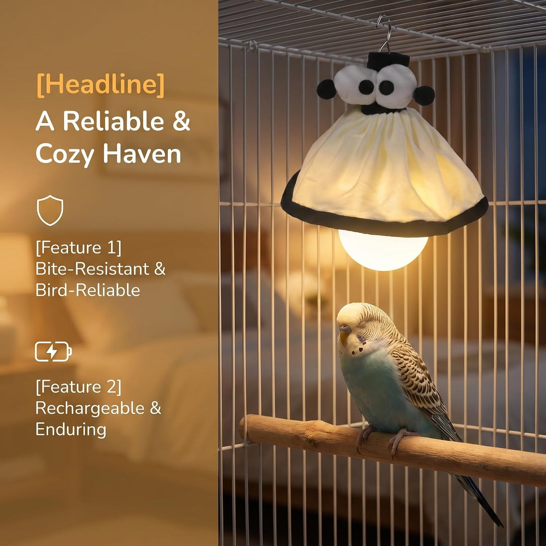 Bird Cage Light - Bird Cage Lighting | Blue Light Lamp