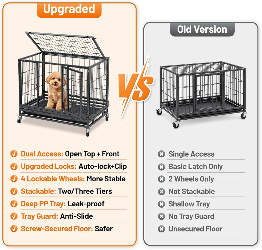 Homey Pet 31" Stackable Dog Crates