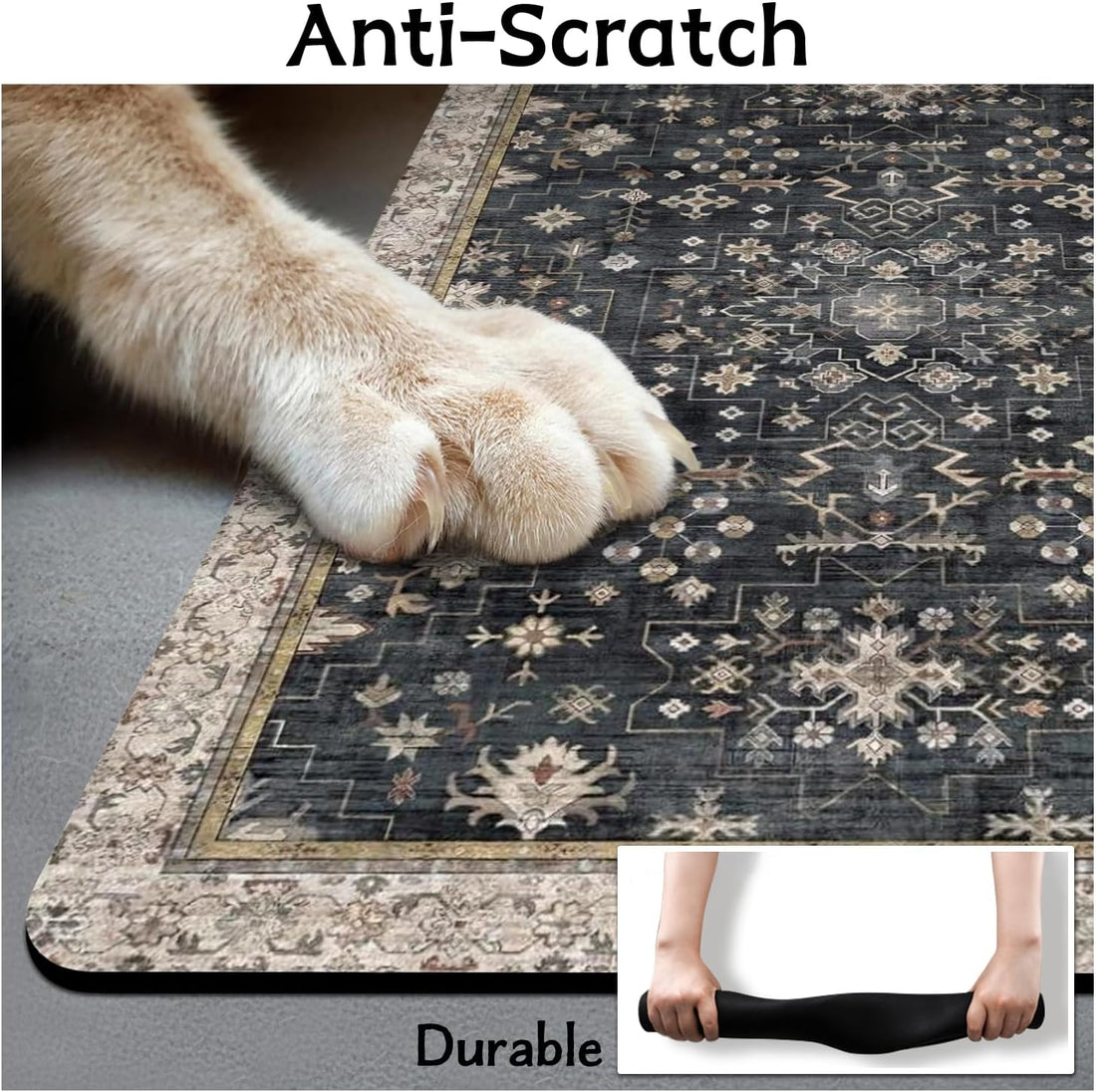 Pet Food Mats for Floor, Absorbent Dog Mat for Food and Water